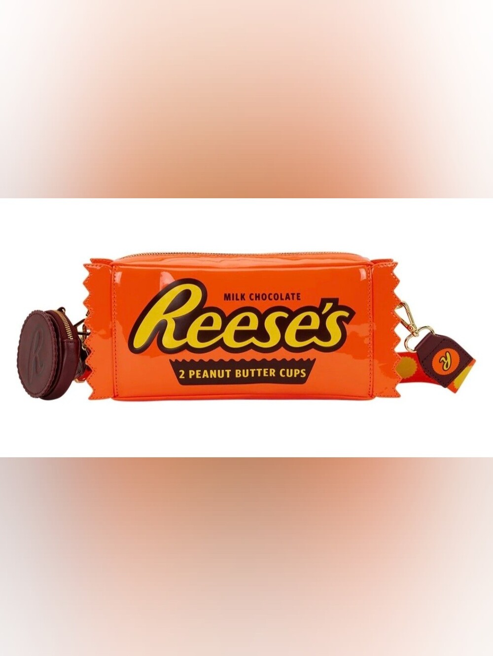 Loungefly Reese's Peanut Butter Cups Crossbody Bag with Coin Bag Purse Nwt